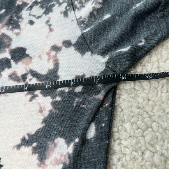 Holiday Dead Inside But Jolly AF Bleached Black Tee Large - Picture 6 of 7